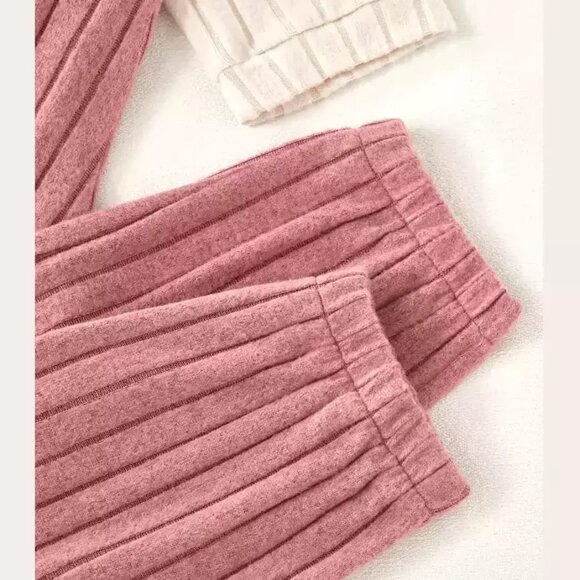 Women's Heart Embroidered All-Season Loungewear/Pajama Set - Picture 11 of 11